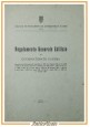 REGOLAMENTO GENERALE EDILIZIO DEL GOVERNATORATO DI ROMA 1940 Libro Fascismo