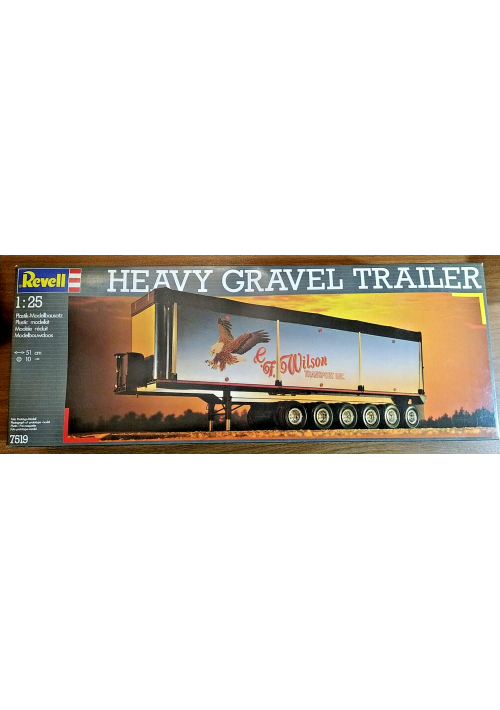 REVELL 1:25 HEAVY GRAVEL TRAILER modellino plastica truck tir camion modelkit