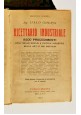 RICETTARIO INDUSTRIALE di Italo Ghersi 8500 procedimenti 1915 Hoepli libro 