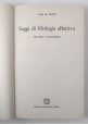 SAGGI DI FILOLOGIA AFFETIVA De Nardis 1985 Edizioni Scientifiche Italiane Libro