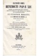 SANCTISSIMI DOMINI BENEDICTI PAPAE XIV OPUS DE SYNODO De Azevedo 1855 5 volumi