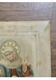 SANTINO QUADRETTO SANT'ANNA MADRE DI MARIA in celluloide fine '800 immaginetta