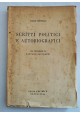 SCRITTI POLITICI E AUTOBIOGRAFICI di Carlo Rosselli - Polis editrice 1944 Libro