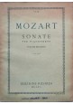 SONATE PER PIANOFORTE di Mozart 2 volumi ER 57 58 1936 Ricordi Spartito Libro