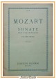 SONATE PER PIANOFORTE di Mozart 2 volumi ER 57 58 1936 Ricordi Spartito Libro