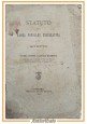 STATUTO DELLA BANCA POPOLARE COOPERATIVA DI BITETTO 1887 Santanello Libro antico