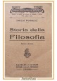 STORIA DELLA FILOSOFIA di Emilio Morselli 1929 Raffaello Giusti Libro