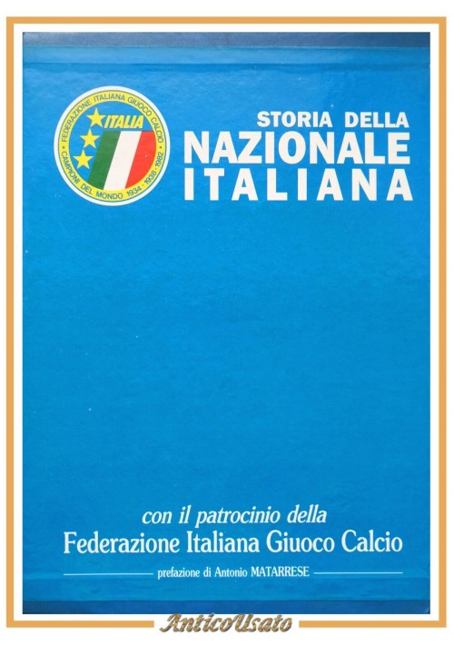 STORIA DELLA NAZIONALE ITALIANA 2 volumi 1990 Libro Calcio federazione italiana