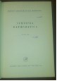 SYMPOSIA MATHEMATICA vol VIII 1972 Academic istituto nazionale alta matematica *