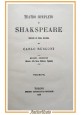 TEATRO DI SHAKESPEARE Volumi VI VII 1859 UTET le allegre comari di Windsor