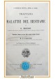 TRATTATO DELLE MALATTIE DEL BESTIAME di Moussu 1908 UTET libro veterinaria