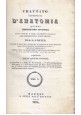 ESAURITO - TRATTATO ELEMENTARE D' ANATOMIA Bayle completo 2 VOLUMI 1834 Napoli medicina antico