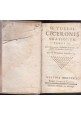 TULLII CICERONIS ORATIONUM 3 volumi Campi 1779 Libro Antico Orazioni di Cicerone