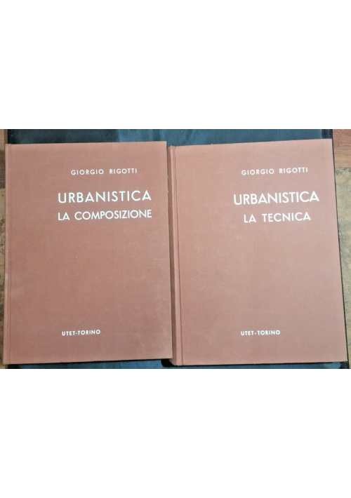 URBANISTICA 2 volumi di Giorgio Rigotti La tecnica composizione 1973 Libro