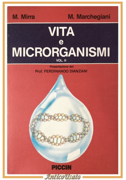 VITA E MICRORGANISMI di Marchegiani Mirra 2 volumi 1988 Piccin Libro Manuale 1