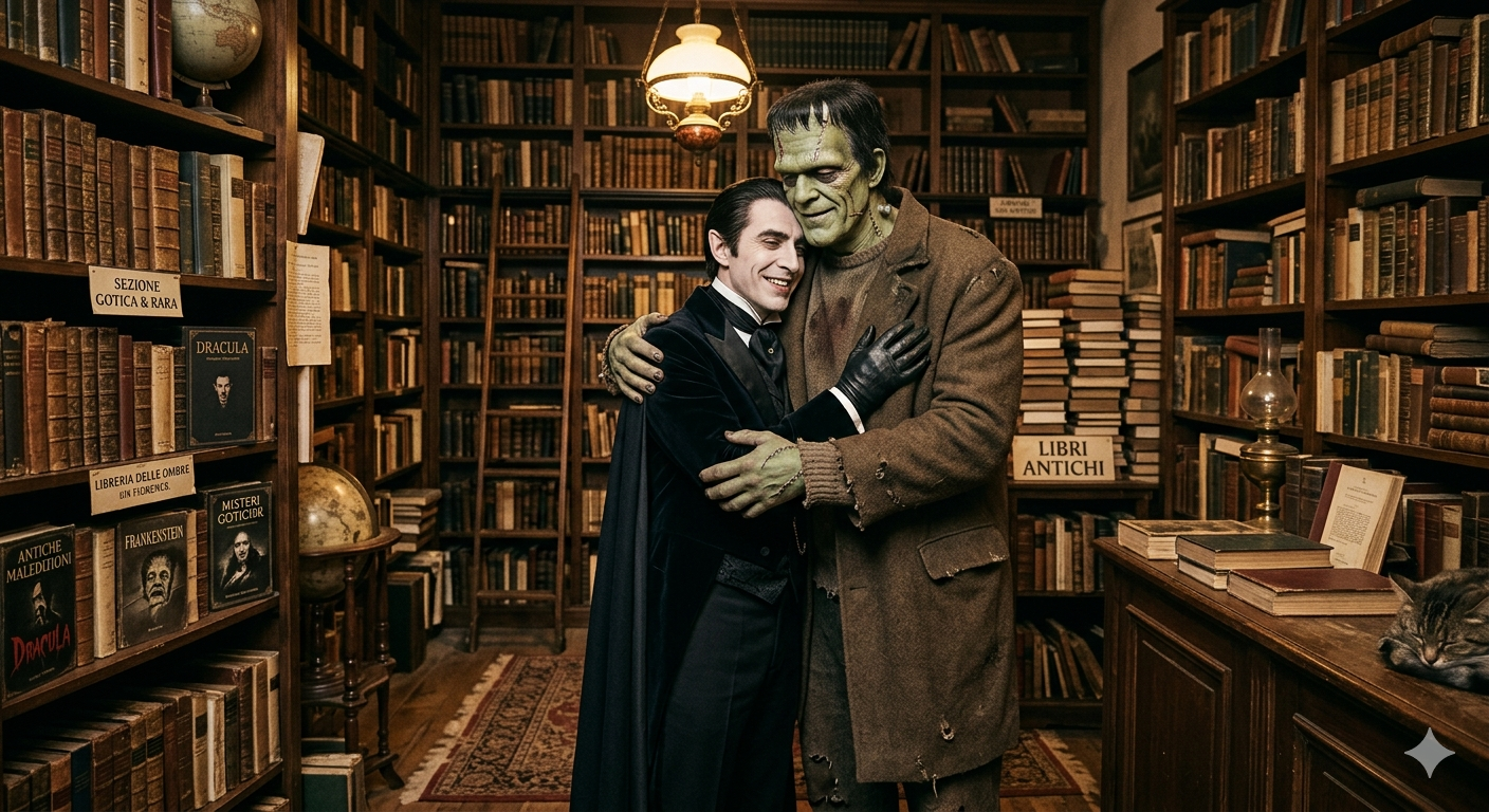 Frankenstein e il Vampiro. Gemelli separati alla nascita.